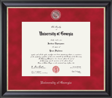University of Georgia diploma frame - Regal Edition Diploma Frame in Noir