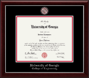 University of Georgia diploma frame - Masterpiece Medallion Diploma Frame in Gallery Silver