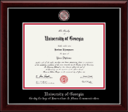 University of Georgia Masterpiece Medallion Diploma Frame in Gallery Silver