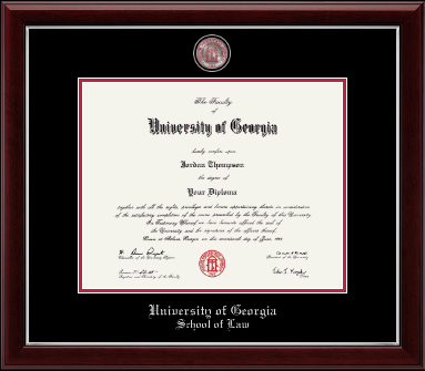 University of Georgia diploma frame - Masterpiece Medallion Diploma Frame in Gallery Silver