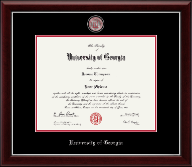 University of Georgia diploma frame - Masterpiece Medallion Diploma Frame in Gallery Silver