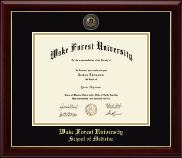 Wake Forest University diploma frame - Masterpiece Medallion Diploma Frame in Gallery