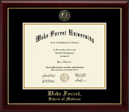 Wake Forest University Masterpiece Medallion Diploma Frame in Gallery