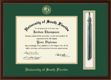 University of South Florida diploma frame - Tassel & Cord Diploma Frame in Delta