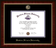 Western Illinois University Masterpiece Medallion Diploma Frame in Murano
