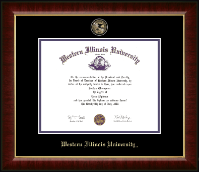 Western Illinois University diploma frame - Masterpiece Medallion Diploma Frame in Murano