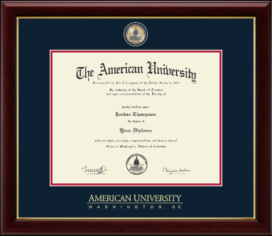 American University diploma frame - Masterpiece Medallion Diploma Frame in Gallery
