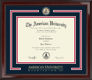 American University Showcase Edition Diploma Frame in Encore