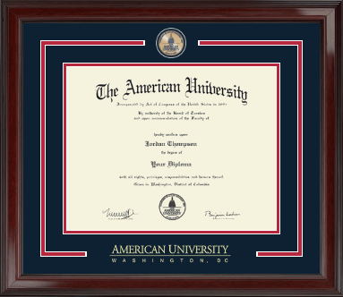 American University diploma frame - Showcase Edition Diploma Frame in Encore
