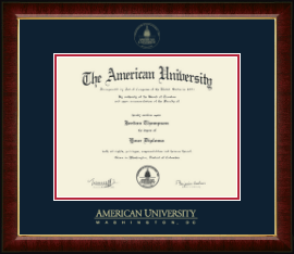 Gold Embossed Diploma Frame