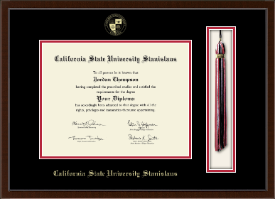 California State University Stanislaus diploma frame - Tassel & Cord Diploma Frame in Delta