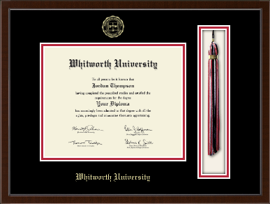 Whitworth University diploma frame - Tassel & Cord Diploma Frame in Delta