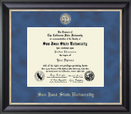 San Jose State University Regal Edition Diploma Frame in Noir