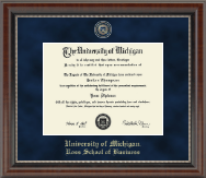 University of Michigan Regal Edition Diploma Frame in Chateau