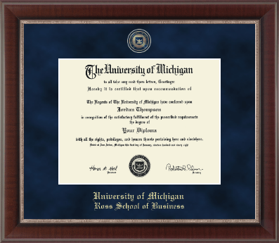 University of Michigan diploma frame - Regal Edition Diploma Frame in Chateau