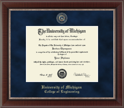 University of Michigan diploma frame - Regal Edition Diploma Frame in Chateau