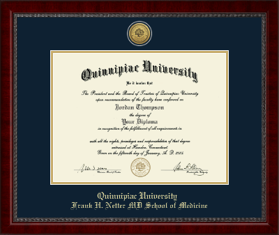 Quinnipiac University diploma frame - Gold Engraved Medallion Diploma Frame in Sutton