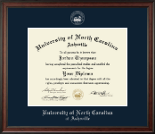 University of North Carolina Asheville Gold Embossed Diploma Frame in Studio