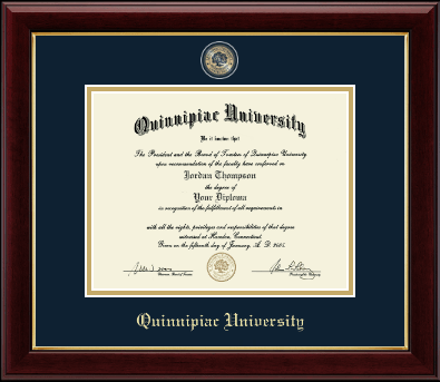Quinnipiac University diploma frame - Masterpiece Medallion Diploma Frame in Gallery