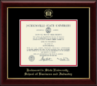 Jacksonville State University diploma frame - Gold Embossed Diploma Frame in Gallery
