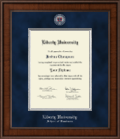 Liberty University Presidential Masterpiece Diploma Frame in Madison