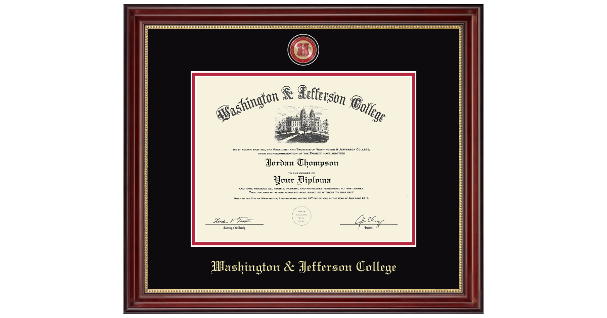 コレクション diploma Masterpiece Medallion Diploma Frame in Kensington Gold Washington