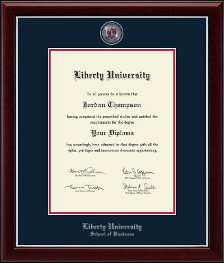 Liberty University diploma frame - Masterpiece Medallion Diploma Frame in Gallery Silver