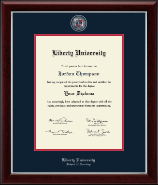 Liberty University diploma frame - Masterpiece Medallion Diploma Frame in Gallery Silver