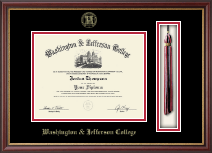 Washington & Jefferson College Tassel Edition Diploma Frame in Newport