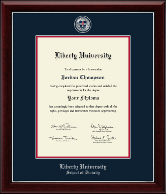 Liberty University diploma frame - Masterpiece Medallion Diploma Frame in Gallery Silver