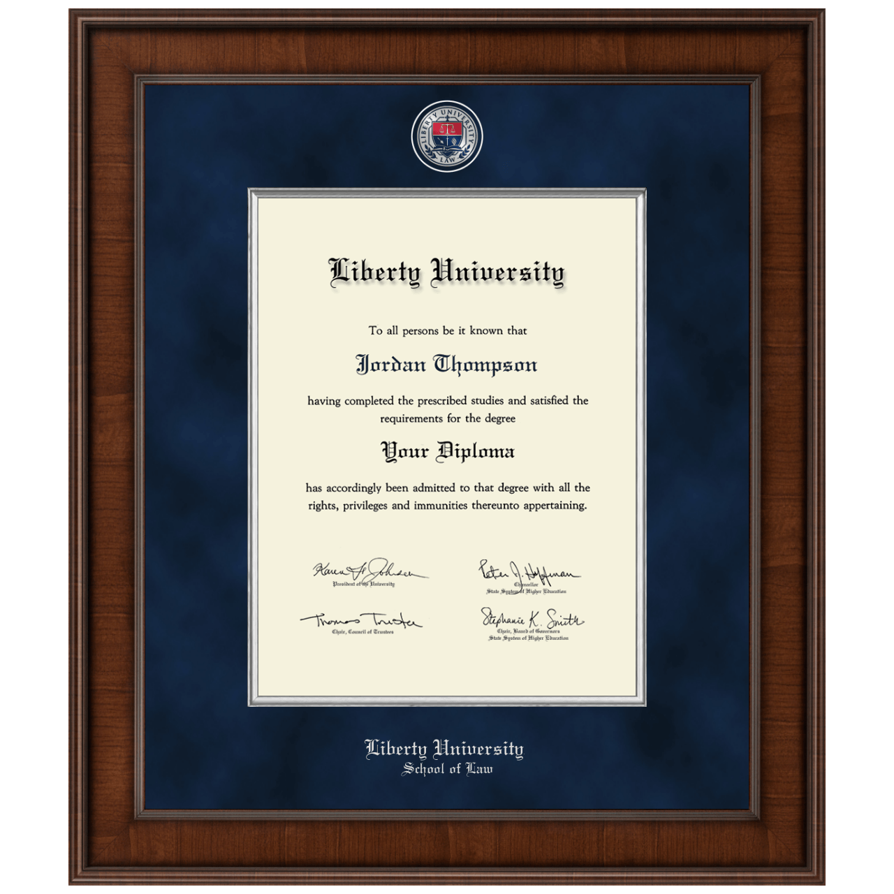 Liberty School of Law Diploma Frames Church Hill Classics