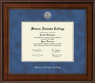 Sierra Nevada College diploma frame - Presidential Silver Engraved Diploma Frame in Madison