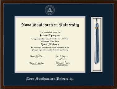 Nova Southeastern University diploma frame - Tassel & Cord Diploma Frame in Delta
