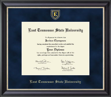 East Tennessee State University diploma frame - Regal Edition Diploma Frame in Noir