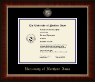 University of Northern Iowa Masterpiece Medallion Diploma Frame in Murano