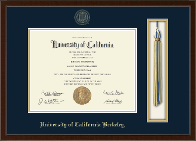 University of California Berkeley diploma frame - Tassel & Cord Diploma Frame in Delta