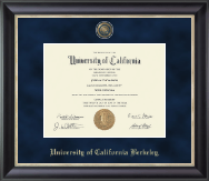 University of California Berkeley Regal Edition Diploma Frame in Noir