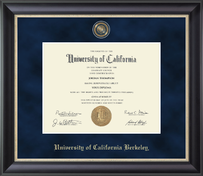 University of California Berkeley diploma frame - Regal Edition Diploma Frame in Noir