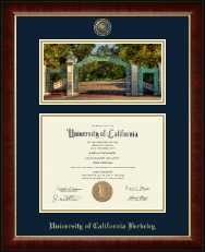 University of California Berkeley diploma frame - Campus Scene Edition Masterpiece Diploma Frame in Murano