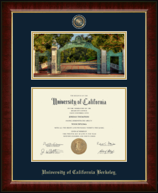 University of California Berkeley diploma frame - Campus Scene Edition Masterpiece Diploma Frame in Murano