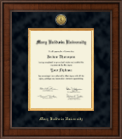 Mary Baldwin University Presidential Gold Engraved Diploma Frame in Madison