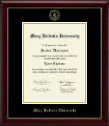 Mary Baldwin University Gold Embossed Diploma Frame in Gallery