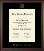Mary Baldwin University diploma frame - Gold Embossed Diploma Frame in Studio