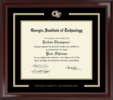 Georgia Institute of Technology diploma frame - Spirit Medallion Diploma Frame in Encore