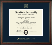 Samford University diploma frame - Gold Embossed Diploma Frame in Studio