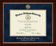 Western Michigan University Masterpiece Medallion Diploma Frame in Murano
