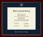 Saint Anselm College diploma frame - Silver Embossed Diploma Frame in Sutton