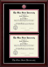 The Ohio State University diploma frame - Masterpiece Medallion Double Diploma Frame in Gallery Silver