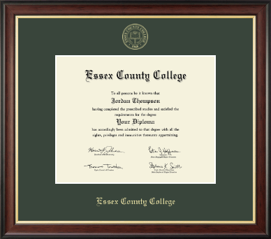 Essex County College diploma frame - Gold Embossed Diploma Frame in Studio Gold