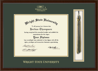 Wright State University diploma frame - Tassel & Cord Diploma Frame in Delta